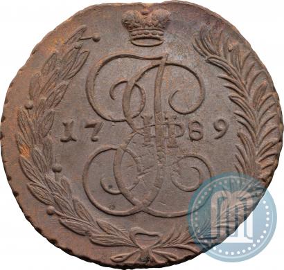 Фото 5 копеек 1789 года АМ 
