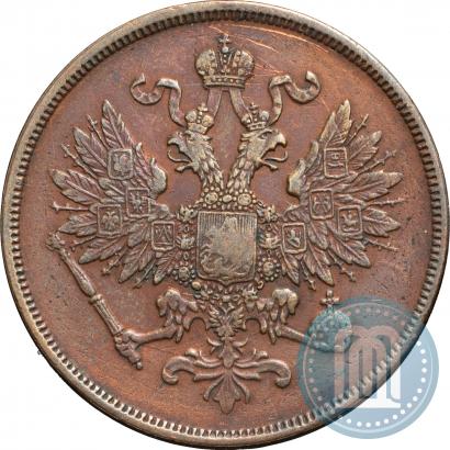 Фото 2 копейки 1861 года ВМ 