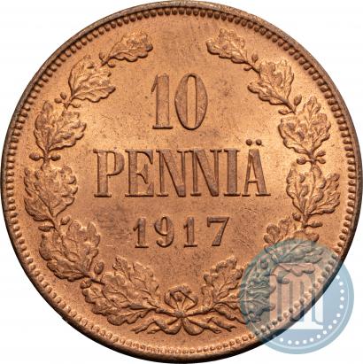 Фото 10 пенни 1917 года  