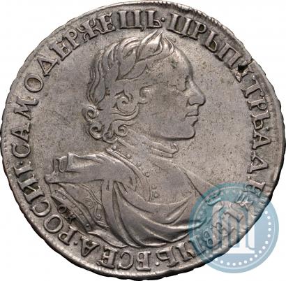 Фото 1 рубль 1719 года OK-L "Портрет в латах"