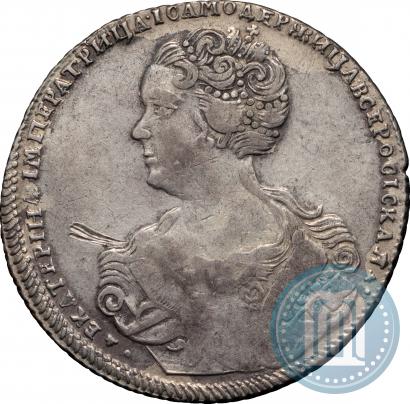 Фото Полтина 1726 года  "Петербургский тип, портрет влево"