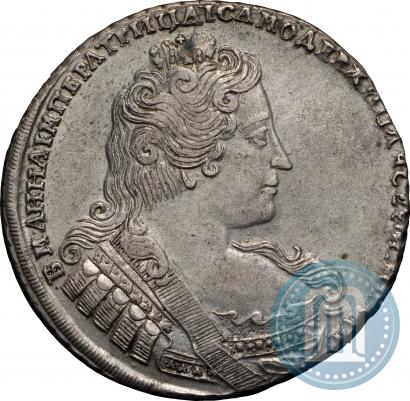 Фото 1 рубль 1733 года  