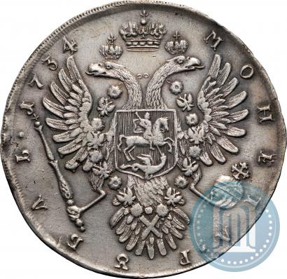 Фото 1 рубль 1734 года  "Тип 1735 года"