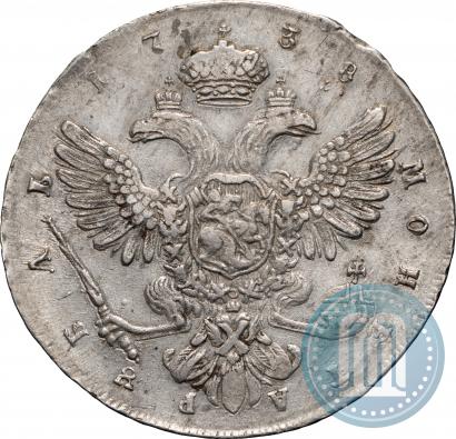 Фото 1 рубль 1738 года СПБ "Петербургский тип"