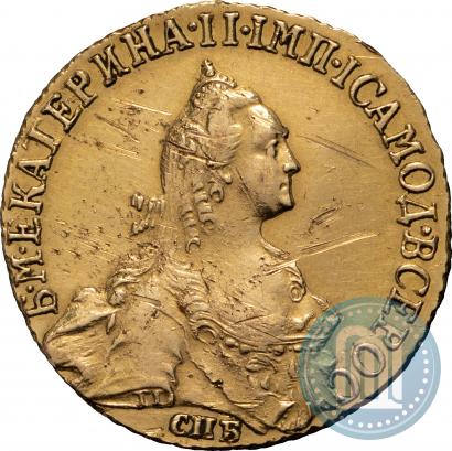 Фото 5 рублей 1766 года СПБ 