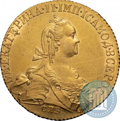 Фото 10 рублей 1774 года СПБ 