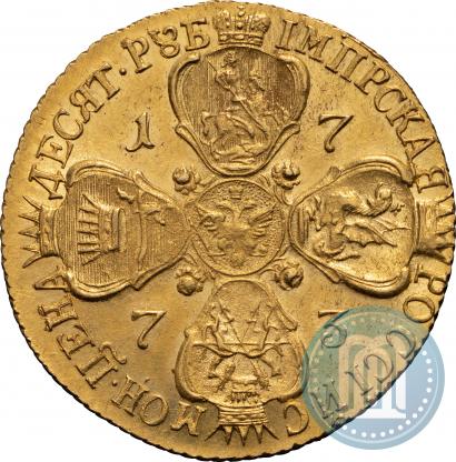 Фото 10 рублей 1774 года СПБ 