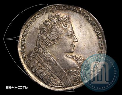 Picture 1 rouble 1731 year  