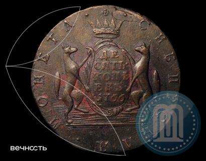 Picture 10 kopecks 1766 year  