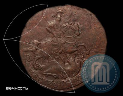 Picture 2 kopecks 1770 year ЕМ 