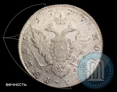Picture 1 rouble 1777 year СПБ-ФЛ 