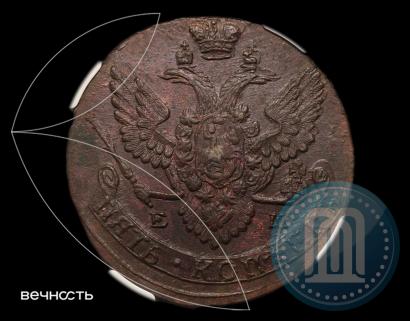 Picture 5 kopecks 1789 year ЕМ 