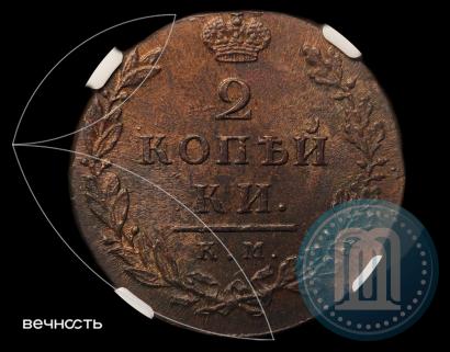Picture 2 kopecks 1812 year КМ-АМ 