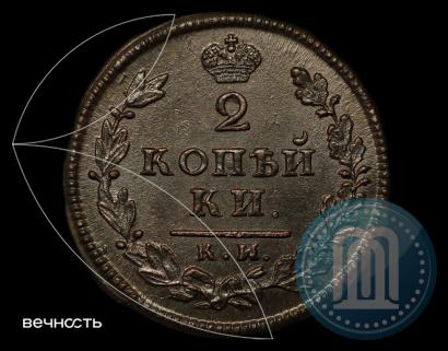 Picture 2 kopecks 1814 year КМ-АМ 