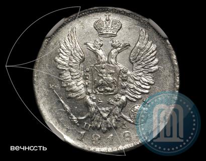 Picture 20 kopecks 1818 year СПБ-ПС 