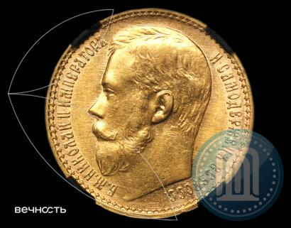 Picture 15 roubles 1897 year (АГ) 