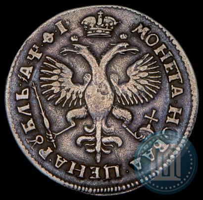 Picture 1 rouble 1719 year OK "Portrait in armour"