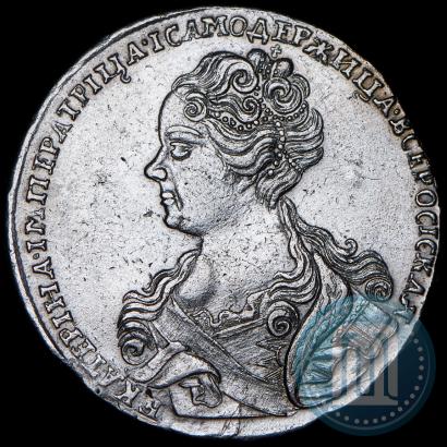 Picture 1 rouble 1726 year  "Moscow type, portrait turned to the left"