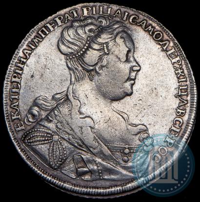 Picture 1 rouble 1727 year СПБ "Petersburg type, portrait turned to the right"