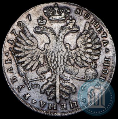 Picture 1 rouble 1727 year СПБ "Petersburg type, portrait turned to the right"
