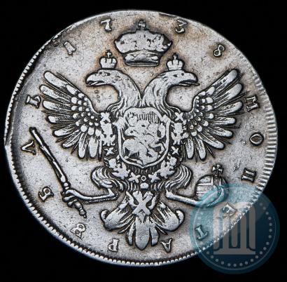 Picture 1 rouble 1738 year СПБ "Petersburg type"