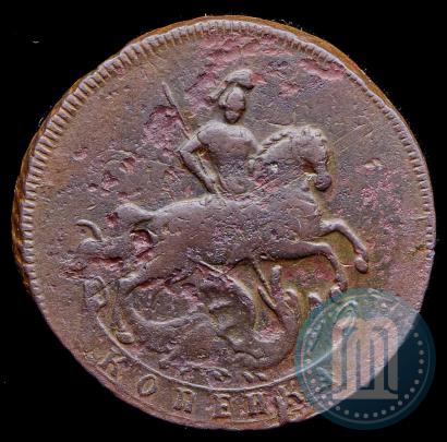 Picture 1 kopeck 1758 year  