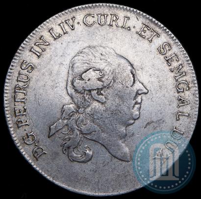 Picture Thaler 1780 year  "Peter von Biron. Courland"