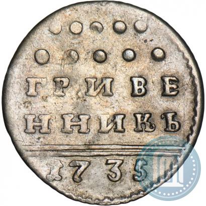 Фото Гривенник 1735 года  