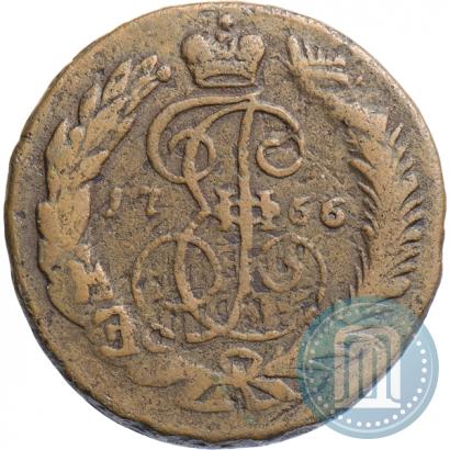 Фото 2 копейки 1766 года СПМ 
