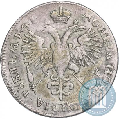 Фото 1 рубль 1719 года OK "Портрет в латах"