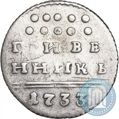 Фото Гривенник 1733 года  