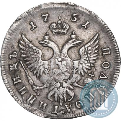 Фото Полуполтинник 1751 года ММД 