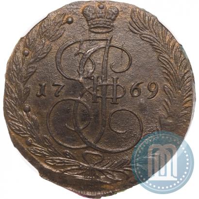 Фото 5 копеек 1769 года ЕМ 