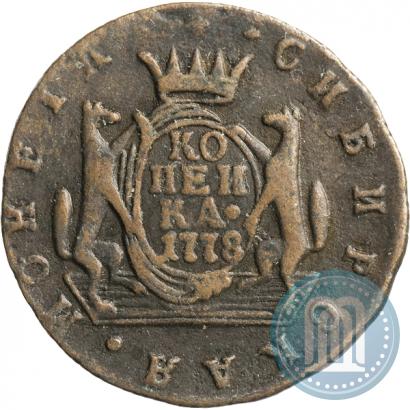 Фото 1 копейка 1778 года КМ 