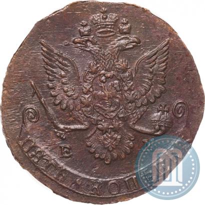 Фото 5 копеек 1780 года ЕМ 