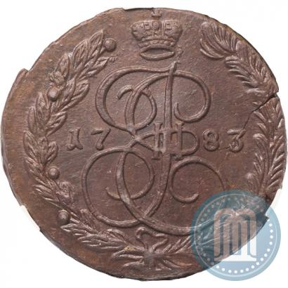 Фото 5 копеек 1783 года ЕМ 
