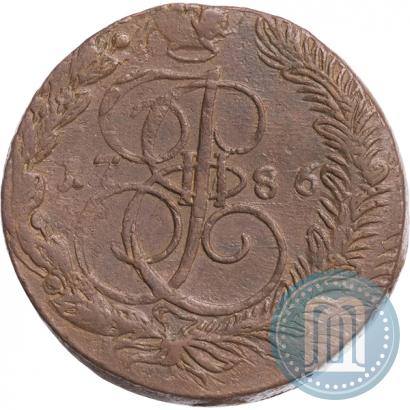 Фото 5 копеек 1786 года ЕМ 