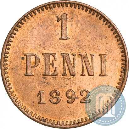 Фото 1 пенни 1892 года  