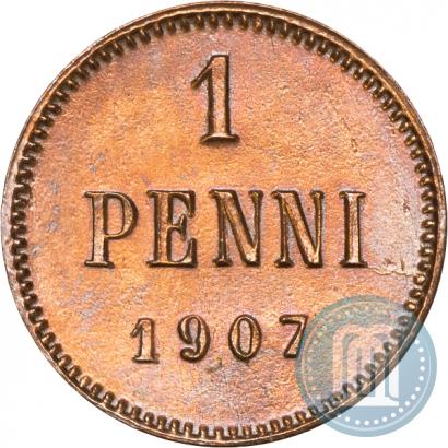 Фото 1 пенни 1907 года  