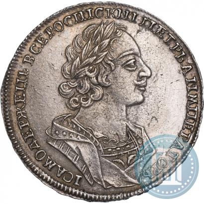 Фото 1 рубль 1724 года  "Портрет в античных доспехах"