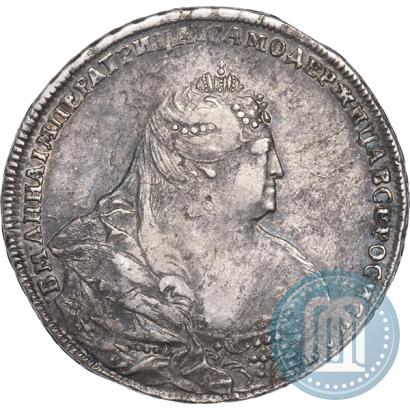 Фото 1 рубль 1738 года  "Московский тип"