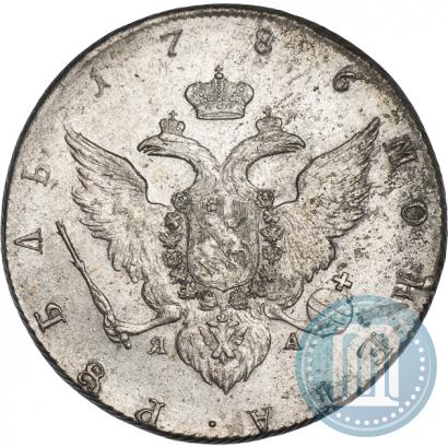 Picture 1 rouble 1786 year СПБ-ЯА 