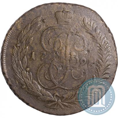 Фото 5 копеек 1793 года  "Павловский перечекан"