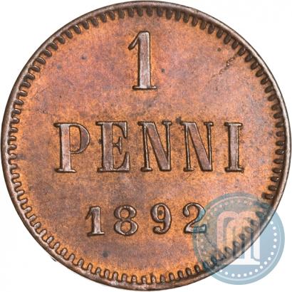 Фото 1 пенни 1892 года  