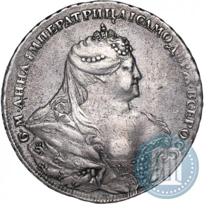 Picture 1 rouble 1737 year  "Portrait by Gedlinger"