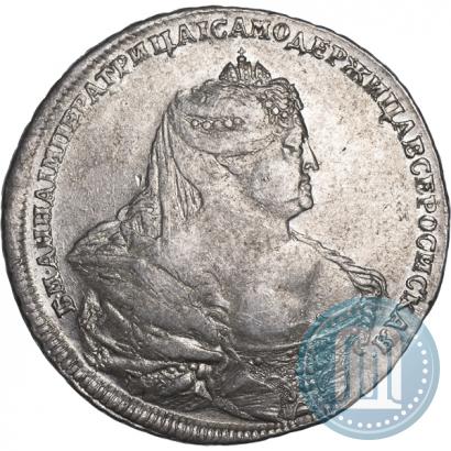 Picture 1 rouble 1737 year  "Moscow type"