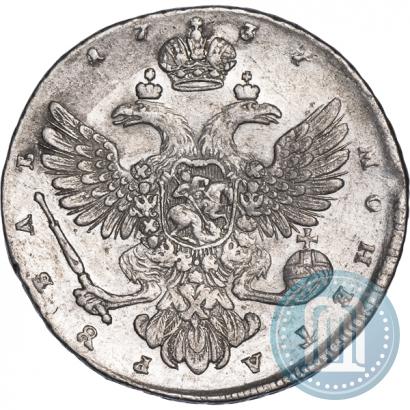 Picture 1 rouble 1737 year  "Moscow type"