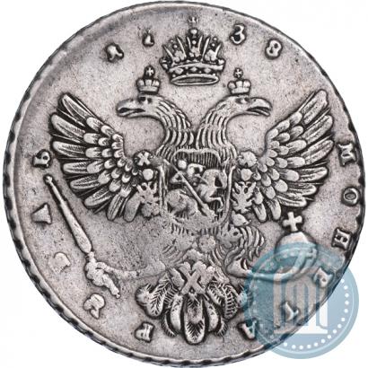 Picture 1 rouble 1738 year  "Moscow type"