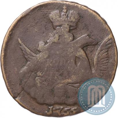 Picture 1 kopeck 1755 year  