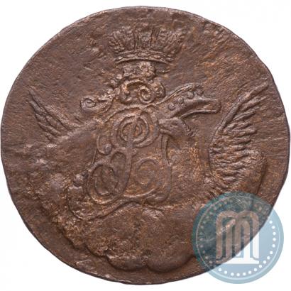 Picture 1 kopeck 1756 year  